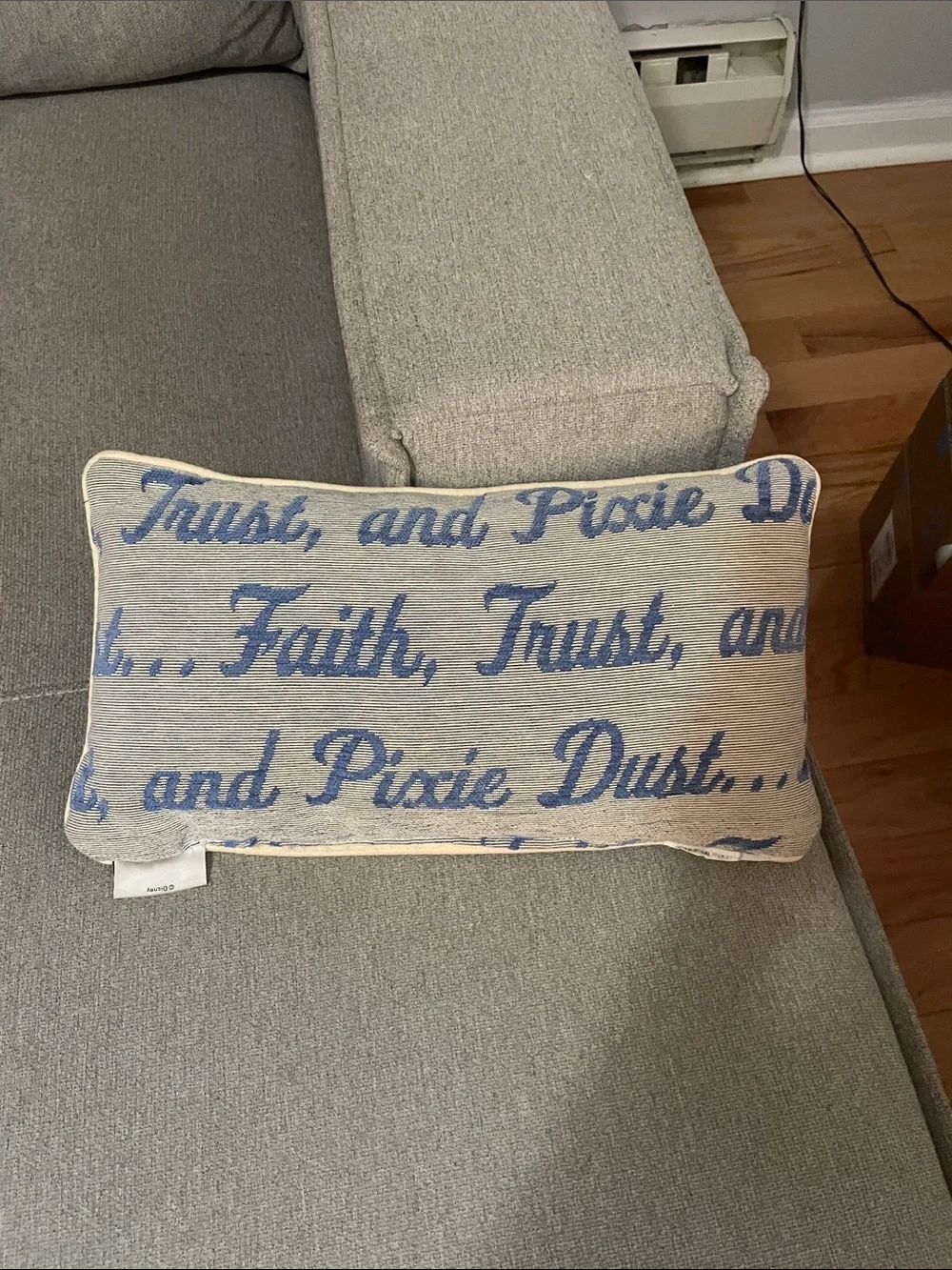 Disney Tinkerbell quote pillow